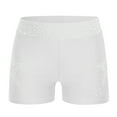 thumbnail image 5 of TiaoBug Girls Stars Rhinestones Dance Shorts Kids Elastic Waist Athletic Workout Gym Yoga Shorts Activewear White 12, 5 of 7