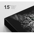 thumbnail image 4 of PixonSign Canvas Print Wall Art Portrait of Cheetah Animals Wildlife Photography Realism Modern Closeup Dramatic Dark Black and White for Living Room, Bedroom, Office - 12"x18", 4 of 5