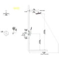 thumbnail image 3 of Boyel Living Luxury 2-in-1 Balance Valve Shower System Wall Mount 2-Function10 inch Shower Head with Single Handheld Shower,Matte Black, 3 of 8