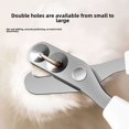 thumbnail image 2 of Cortaúñas para perros y gatos, tijeras pequeñas para ciegos, cortaúñas de doble orificio para mascotas, cortaúñas, tijeras para patas de gato, 2 of 5