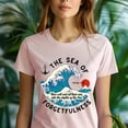 thumbnail image 5 of Micah 7:19 Scripture Shirt – Cast Your Sins Into the Sea T-Shirt with Ocean Art, Navy, Size 4XL, 5 of 6