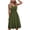 Green, variant on Womens Summer Dresses, Women Fashion Summer Seaside Sling Sleeveless V-Neck Solid Color Casual Dress