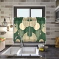 thumbnail image 4 of Yayeee Kitchen Curtains Tier Pair Light Filtering 27"x36" Rod Pocket Short Cafe Window Panel, Beige Abstract, 4 of 7