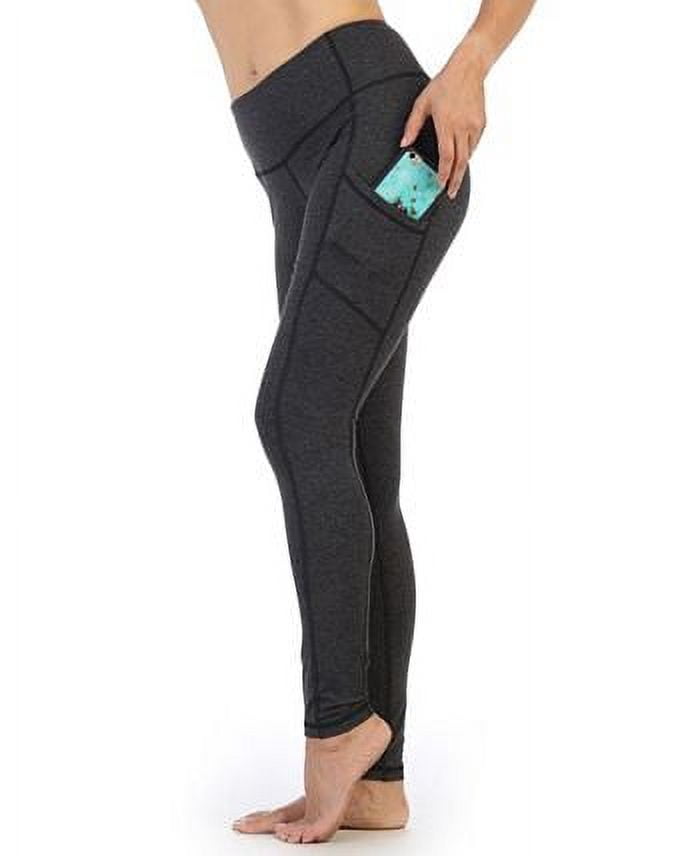 Women's Active American Fitness Couture High Quality Super Soft High Waist Full Length Side Pocket Compression Leggings