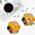 thumbnail image 5 of Balery 6 Pcs The Chicken Family Rooster Hen And Chicksleather Coasters Set, Drink Table Cup Coasters For Living Room Kitchen Coffee Decor, 5 of 9