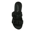 thumbnail image 6 of Faux Leather Ruched Strap Platform Sandals, 6 of 11