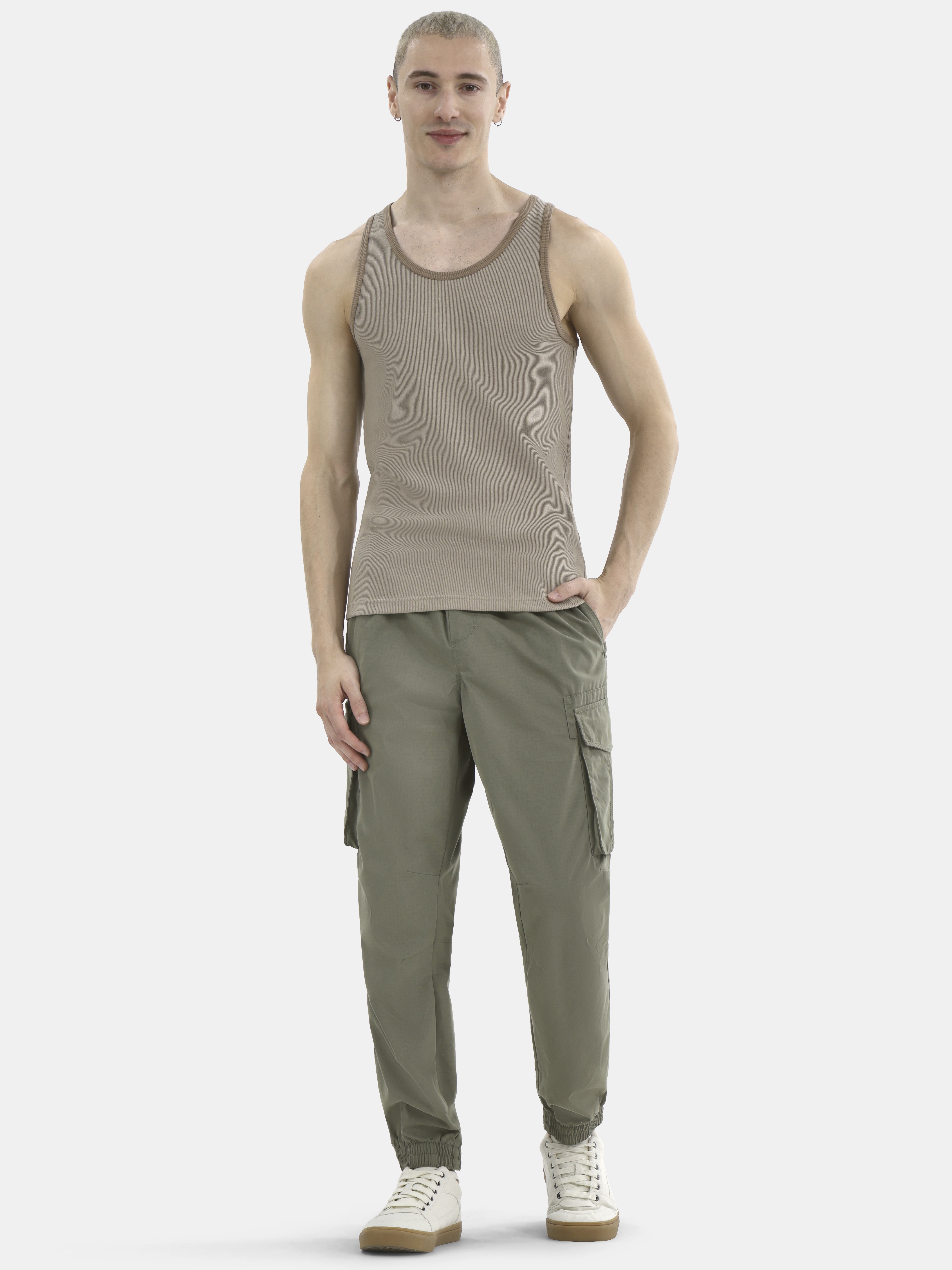 No Boundaries Skin Tone Basic Tank Top, 3-Pack, Men's