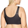thumbnail image 2 of Bali Womens One Smooth All Around Smoothing Bralette, XL, Black, 2 of 2