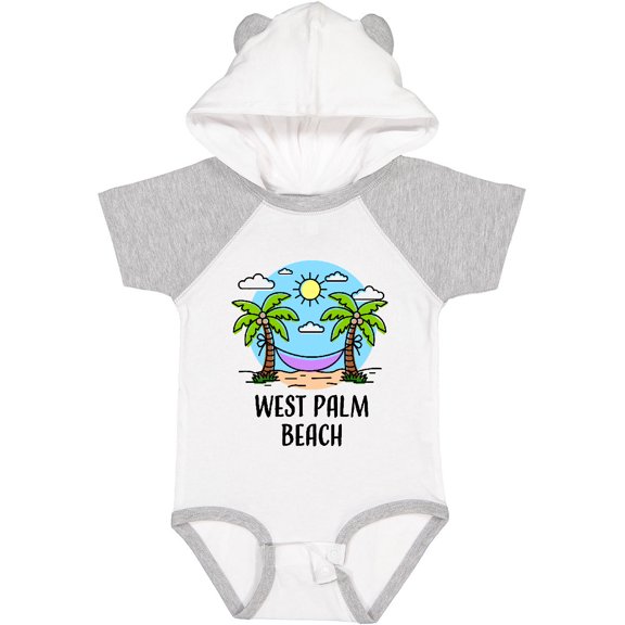 Inktastic Summer Vacation in West Palm Beach Boys or Girls Baby Bodysuit