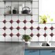 thumbnail image 4 of 60 uds., pegatina de azulejo con patrón de grano de madera, azulejos autoadhesivos, pegatina de suelo 3d Diagonal artística para baño, 4 of 5