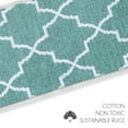 thumbnail image 3 of SussexHome Lattice Design 9" X 28" Stair Treads - 70 % Cotton Anti-Slip Carpet Strips for Indoor Stairs-Easy to Install Runner Rugs with Double Adhesive Tape-Safe, Extra-Grip, 13-Pack-Teal, 3 of 7