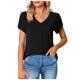 thumbnail image 2 of Ichuanyi liquidación de manga casual para mujeres tops con cuello en v ICHUANYI WER2023081603217, 2 of 9