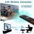 thumbnail image 2 of czcpp-Air Mouse Remote, Rock&Rown MX3 Pro 2.4G Android Box Remote with Mini Wireless Keyboard,Compatible for Android TV/Box/Projector/IPTV/HTPC/Window/HTPC/Mac OS, 2 of 4