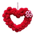thumbnail image 2 of Corona en forma de corazón, corona para el Día de San Valentín, decoración colgante, corona para puerta delantera, guirnalda Artificial para boda y, 2 of 8