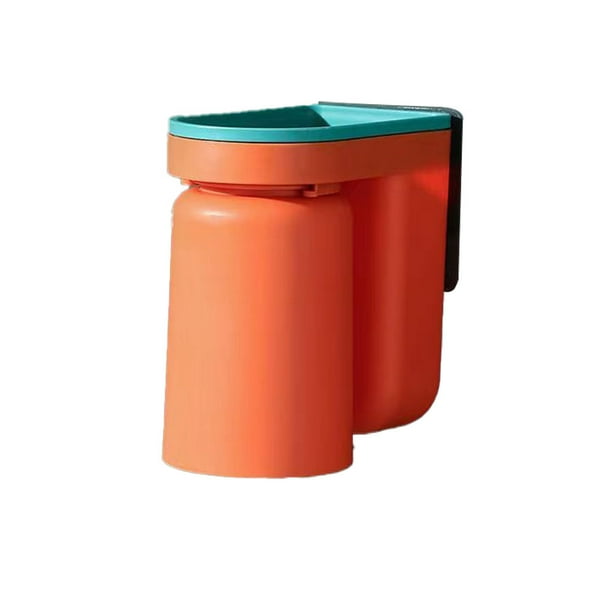 Yuarrent Soporte para de cepillo de montado en la pared soporte autoadhesivo estante colgante de larga duración Universal baño Juegos de accesorios de baño Naranja Yuarrent HA078240-01