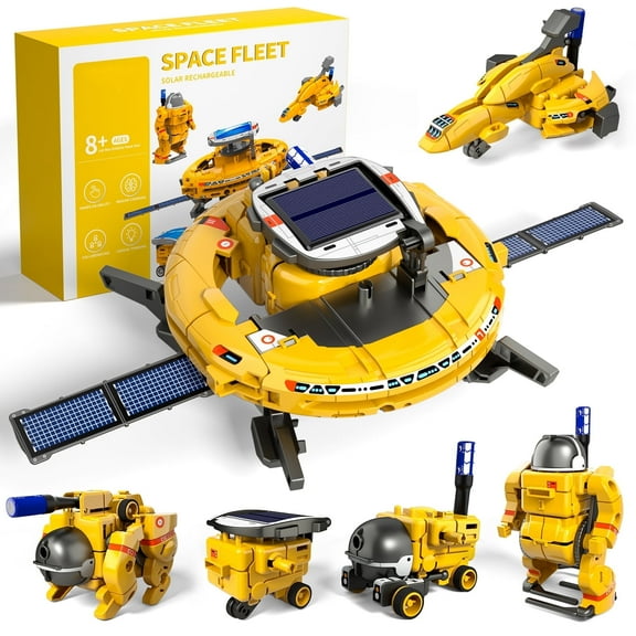 6-in-1 STEM Building Toys for Ages 8-13,Solor Robot STEM Toys for Boys Ages 8-12,Science Kits Gifts fpr Kids Ages 8-12