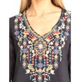 thumbnail image 2 of Private Garden Embroidered Tunic Tops In Vivid Colors, 2 of 2
