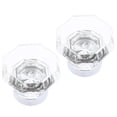 thumbnail image 1 of Nestingho 2Ud Manijas Transparentes De Cristal Artificial Para Closet Y Muebles De Cocina, 1 of 8