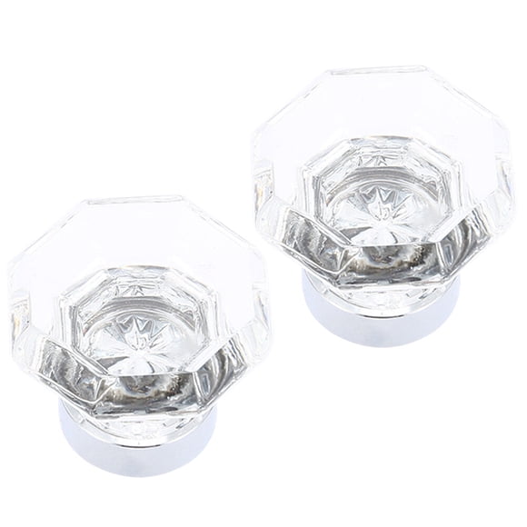 Nestingho 2Ud Manijas Transparentes De Cristal Artificial Para Closet Y Muebles De Cocina
