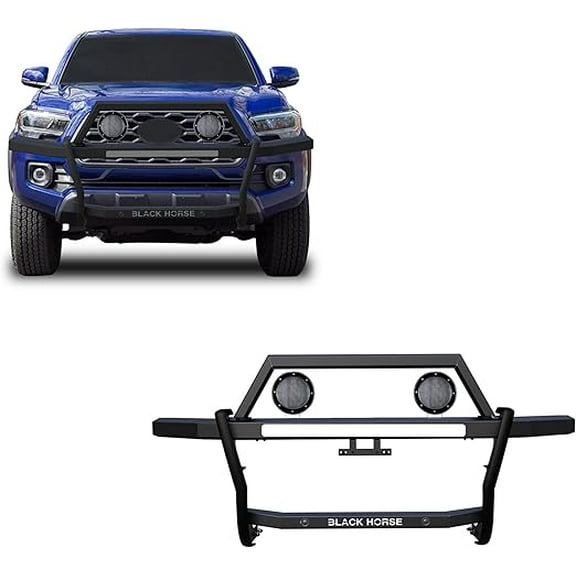 Black Horse Rambler Grille Guard Kit Modular Black Compatible with 2010-2024 Toyota 4Runner-RAGT20-PLFB