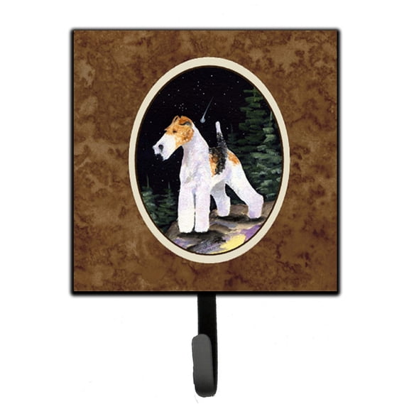 Carolines Treasures SS8503SH4 Starry Night Fox Terrier Leash or Key Holder 7Hx4.25W multicolor