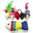 thumbnail image 4 of Juguetes para gatos, Juguetes para gatos, Juguetes para gatos y gatitos, 21 piezas (el estilo de la imagen se enviará al azar), color aleatorio, 4 of 5