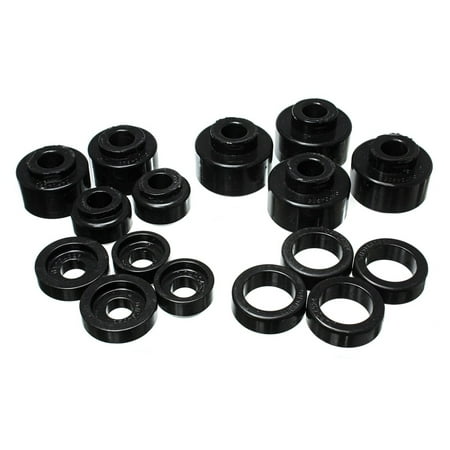 Body Cab Mount Kit - Energy Suspension 2005-07 Ford F-250/F-350 SD 2/4WD Crew Cab Body Mount Set - Black