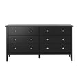thumbnail image 2 of Home Source 32.5" 6-Drawer Chest for Bedroom - Premium Dressers Bedroom Furniture - Spacious Chest of Drawers in Sturdy Solid Pinewood, 2 of 5