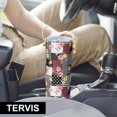 thumbnail image 6 of Pioneer Flower Floral Print Pattern 20oz Skinny Tumbler with Straw & Lid, Double Wall Vacuum Insulated Cup, Leak-Proof, Cup Holder Friendly, Hot 6H Cold 12H, 6 of 6