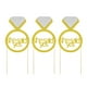 thumbnail image 2 of 5 unids fiesta de compromiso de bodas Cake Toppers Ella dijo que sí anillo de diamante en forma de cupcake Glitter Toppers decoraciones para pasteles, 2 of 6