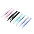 thumbnail image 4 of Juego De Pinzas, Pinzas De Precisión De 8 Piezas, Multifuncionales Duraderas Para Extensión De Pestañas, 4 of 7