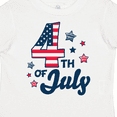 thumbnail image 4 of Inktastic 4th of July with Striped Stars Boys or Girls Toddler T-Shirt, 4 of 5