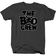 The Boo Crew Halloween Shirt for Men Small Dark Gray