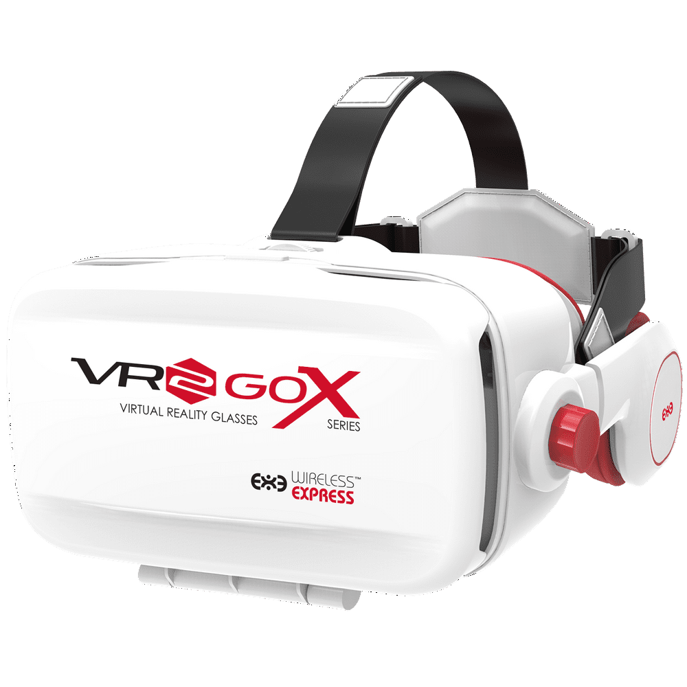 VR2GO XSeries 3D Virtual Reality Headset with Headphones WHITE