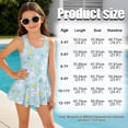 thumbnail image 7 of Xixirimido Bunny Chicken Carrot Eggs Print Girls One Piece Swimsuits Sleeveless Swim Dress for Girls Skirted Bathing Suit Hawaiian Skirt Swimwear UPF 50+ Sun Protection for Easter, Blue, 8-9 Years, 7 of 7