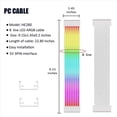 thumbnail image 2 of 3X Cable de Extensión de Alimentación RGB Cable de Extensión de Alimentación ARGB Barra de Tira de Luz LED RGB de 5 V y 3 Pines para Carcasa de PC, 2 of 5