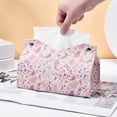 thumbnail image 6 of Tissue Box Cover Square Tissue Case Cute Tissue Box Holders Tissue Cover Box With Tissue Cell Phone Facial Paper Organizer For Kitchen Bathroom Vanity Countertops Bedroom Dressers And Tables Gift, 6 of 7