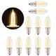 thumbnail image 1 of Bulbas LED, Bombillas De Vela LED, Blanca Cálida Pequeña Práctica Práctica De 10 Piezas Lámparas De Gabinete De Luz De Techo Para Luz De Pared De Lámpara De Araña, 1 of 7