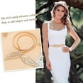 thumbnail image 2 of Skinny Metal Belt for Dress Stretch Thin Waist Belts for Women Silver, 2 of 7