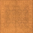 thumbnail image 1 of Ahgly Company Indoor Square Oriental Orange Industrial Area Rugs, 7' Square, 1 of 4