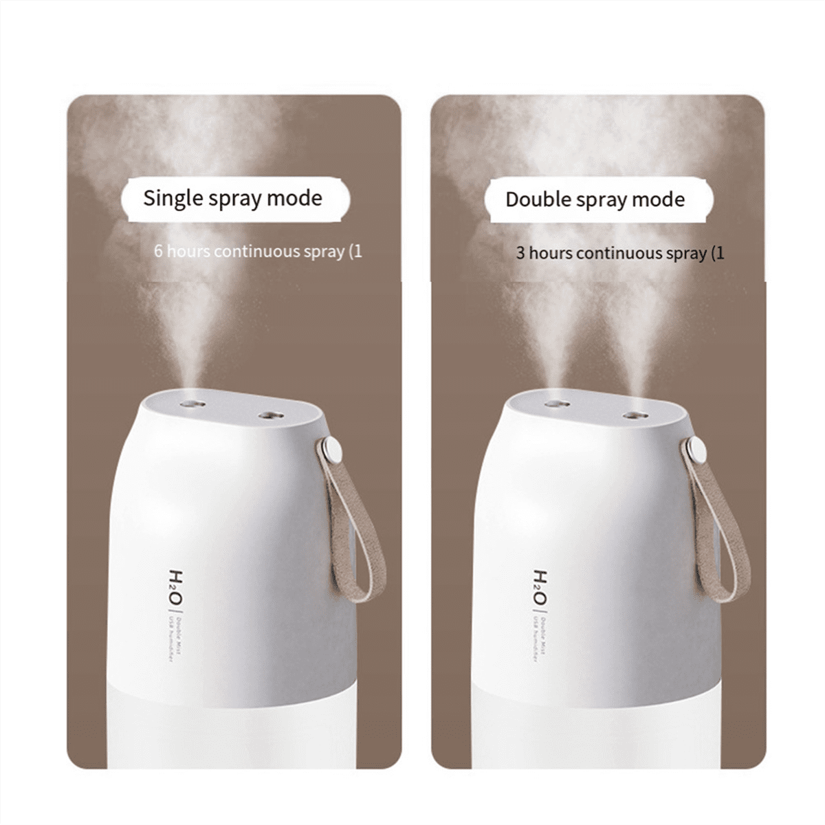 RAPOBRIX Wireless Air Humidifier Diffuser - Quiet Ultrasonic for Home/Bedroom/Office (White)