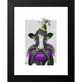 thumbnail image 2 of Fab Funky 12x14 Black Modern Framed Museum Art Print Titled - Mardi Gras Cow, 2 of 5