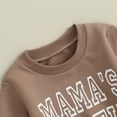 thumbnail image 5 of Okbabeha Toddler Baby Girl Clothes Mamas Girl Shirt Long Sleeve Crewneck Sweatshirt Jogger Pants Matching Outfit Set, 5 of 6