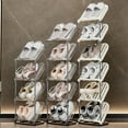 thumbnail image 7 of XingLiang Compact Shoe Rack Organizer Shoes Rack Multi-Layer Storage Solution Holds up to 4 Pairs of Shoes, 7 of 7