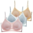 thumbnail image 3 of Plus Size Summer Bra for Women Lightweight Cooling Wireless Comfort Daily Wear Bralette M Size, 3 of 10