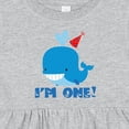 thumbnail image 4 of Inktastic Whale 1st Birthday Girls Baby Dress, 4 of 5