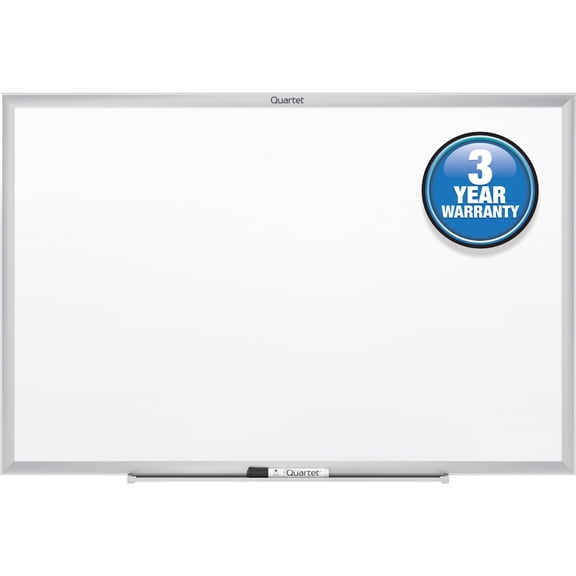Quartet Classic Total Erase Dry-Erase Board, 24" x 18" (2' x 1.5'), Silver Aluminum Frame