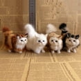 thumbnail image 4 of Mini Gift Ornament Kitten Doll Toy Model Plush Cat STYLE-5, 4 of 8