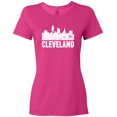 thumbnail image 3 of Inktastic Cleveland Skyline Grunge Women's T-Shirt, 3 of 5