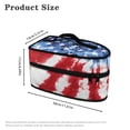 thumbnail image 6 of HELLHERO Dustproof Travel Iron Storage Case Tie-Dye US Flag Protective Easy Storage Cleaning Lightweight Steamer Organizer, Case Only, 6 of 6